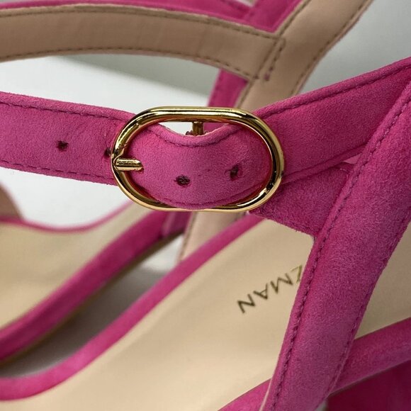 Stuart Weitzman Women’s Dancer 75 Block Heel Sandals – Peonia Pink – Size 8.5 - Picture 7 of 10